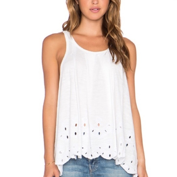 Free People Women's Light Sage Green Sleeveless Spring Summer Top Size Medium - Picture 7 of 9